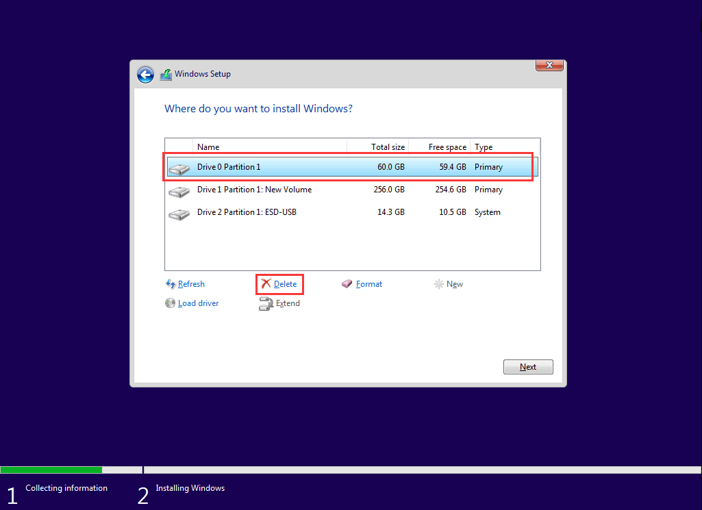 03- delete partition