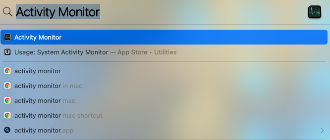 Use Activity Monitor