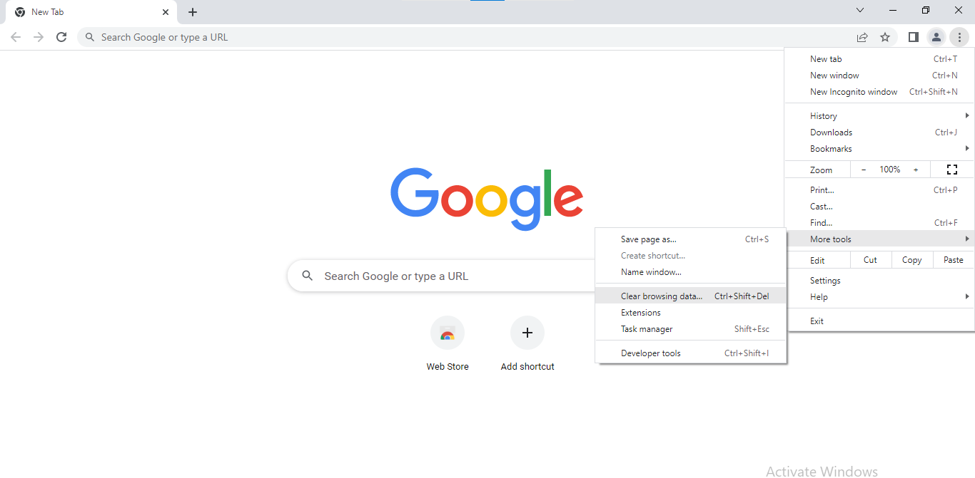Clear Browser Cache
