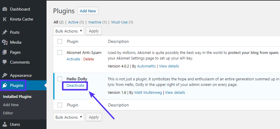 Disable Plugins
