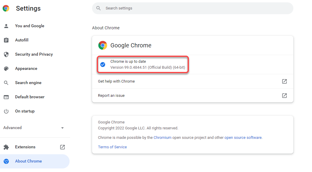 Update Browser